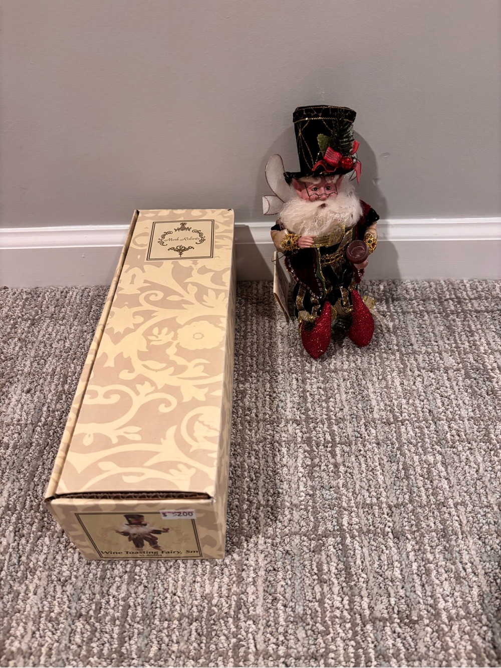 Mark Roberts "Wine Toasting Fairy" limited edition collectible in box